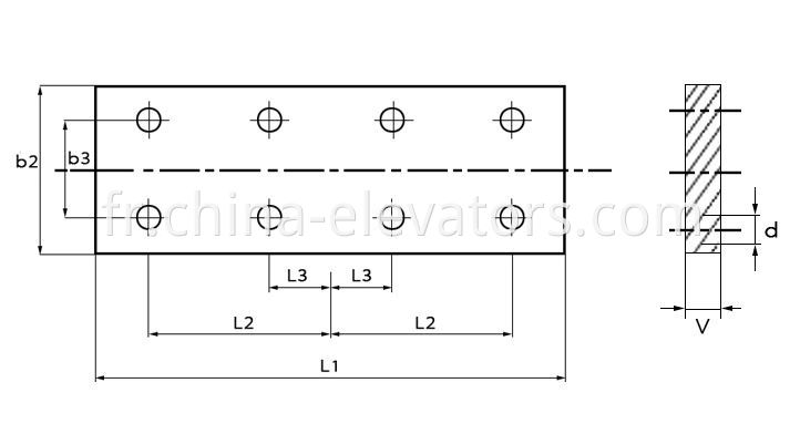 Elevator Guide Rail Fishplate T50 T75 T78 T89 T90 T114 T127